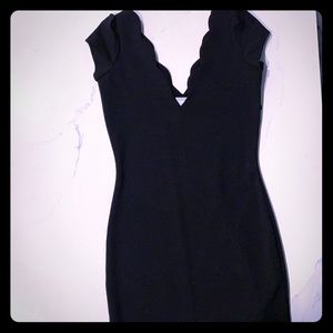 Black fitted urban outfitters dress
